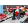 Image 8 : **Large Assortment of Plastic Flower Vases & Trays