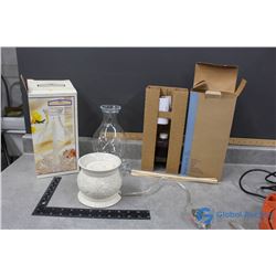 Party Lite Reed Defuser, Wax Melter & Celestial Candle Lamp