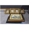 Image 1 : (5) 3-D Framed Picture Set
