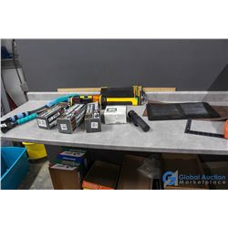 Various Automotive Items - Emergency Light, Flashlight, GPS, Mats & Bug Screens