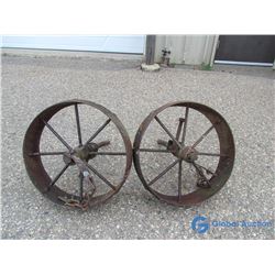 (2) 19" Metal Wheels