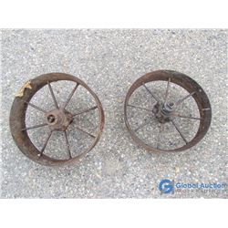 (2) 17" Metal Wheels