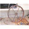 Image 1 : (2) Metal Wheels (14" & 34")