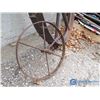 Image 3 : (2) Metal Wheels (14" & 34")