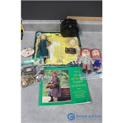 Anne of Green Gables Doll & Book, Raggedy Ann and Andy & Assorted Jewellery
