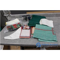 Table Cloths, Notepads & Salt & Pepper Shaker Set