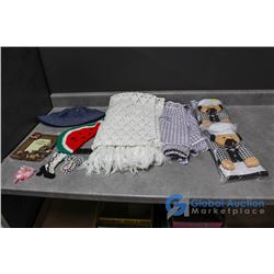Shawl, Oven Mitt Set, Picture Frame & Related