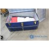 Image 5 : **Trunk w/Assorted Bedding & Table Cloths