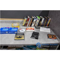 Box of PC & Assorted Video Games & Blank Discs