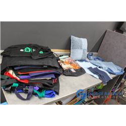 **Denim Pieces, Bags, Pillows & Large Assortment of Reusable Bags