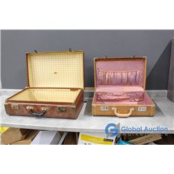 **(2) Vintage Suitcases