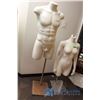 Image 1 : **Male & Female Half Body Mannequin on Stand