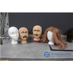 (4) Styrofoam Heads