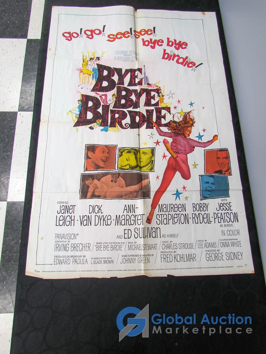 Vintage 1963 "Bye, Bye Birdie" Movie Poster