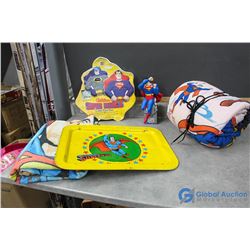 Superman Tray, Cake Pan, Blanket, Sleeping Bag, etc