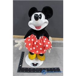 Vintage Woodsculp Disney's Mickey Mouse Doll with Stand