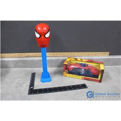 Giant Spiderman Pez Dispenser and Telephone in Box