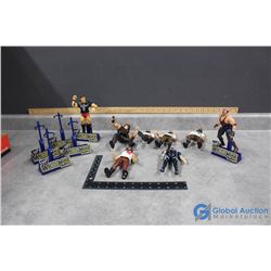 Toy Wrestlers and Stands