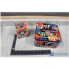 Image 1 : WWF Trivia Game in Tin and WWE Mankind Figure in Box