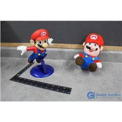 Mario Stuffy and Figurine with Stand