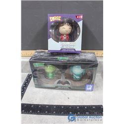 In Box Dorbz DC Characters and Guardian of the Galaxy Starlord Vinyl Figures