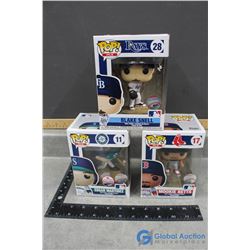 (3) POP! In Box Vinyl Figures- Edgar Martinez, Mookie Betts and BLake Snell