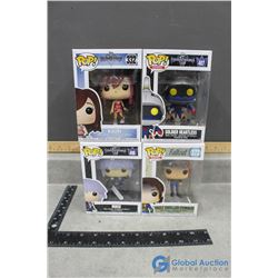 (4) POP! In Box Vinyl Figures-Soldier Heartless, Kairi, Riku and Vault Dweller