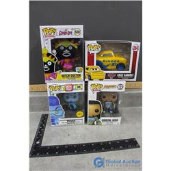 (4) POP! In Box Vinyl Figures- Yesss, GIdeon Jura, Witch Doctor and Cruz Ramirez