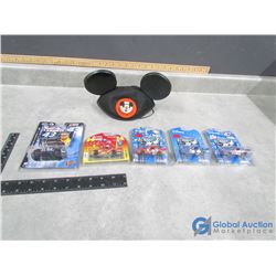 Mickey Mouse and Super Hero Race Cars in Packages