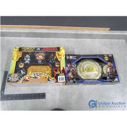 WEC Championship Belt and Hero vs Shadow Toys in Boxes