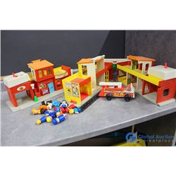 Fisher Price Village Play Set - Firehall, etc