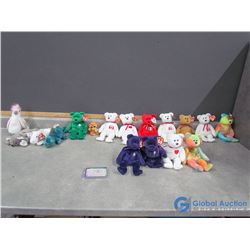 (16) TY Beanie Baby's and (1) Beanie Boo