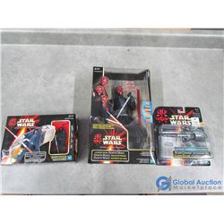 (3) Star Wars Toys in Box