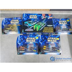 (5) Star Wars Podracers in Box and Packages