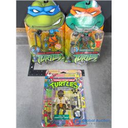 (3) Teenage Mutant Ninja Turtles Toys in Packages