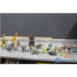 Assorted Rubber & Plastic Dinosaurs & Other Animals