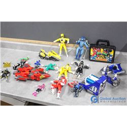 Assortment of Power Ranger Toys