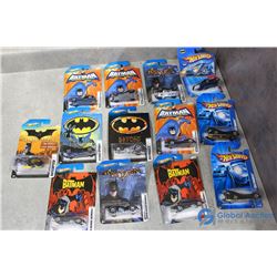 (13) Batman Hotwheels Cars in Package