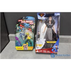 Lois Lane Barbie & Aquaman in Packages