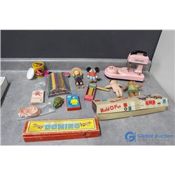 Various Vintage Toys and Games