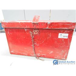 Metal Toolbox w/ 4  PVC Fittings