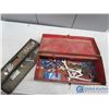 Image 2 : Metal Toolbox w/ Assorted Wrenches & Screwdrivers