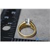 Image 3 : Fake Gold Coloured (Imitation) Diamond Ring