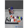 Image 1 : Partially Full Butane Fuel Cans & Misc Lighters