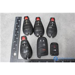 (6) Dodge Car Fobs