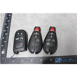 (3) Jeep Car Fobs
