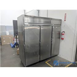 Coldmatic Stainless Steel 3 Door Commercial Refrigerator - Working