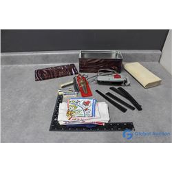 Vintage Shaving Accessories, Thinning Shears, & Straight Blade