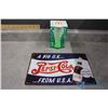 Image 1 : Pepsi Repro Tin Sign & Coca-Cola Glass