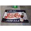 Image 2 : Pepsi Repro Tin Sign & Coca-Cola Glass